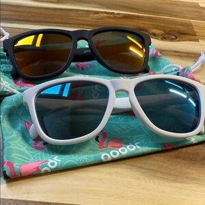 Goodr Black and White Sunglasses Set